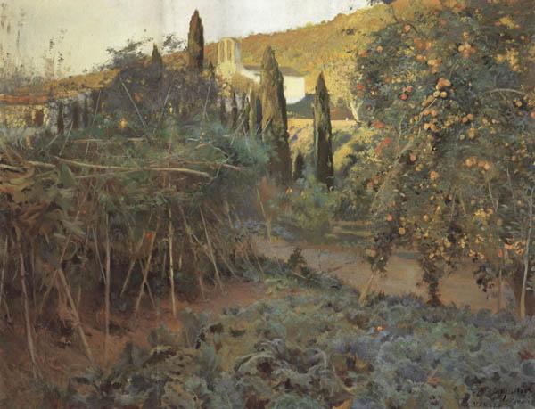 Joaquin Mir Trinxet The Hermitage Garden Spain oil painting art